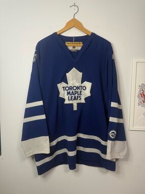 Vintage Toronto Maple Leafs Blue Koho Hockey Jersey XL